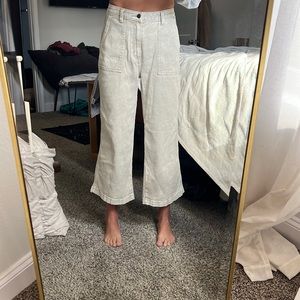 Flared crop pants